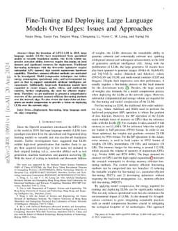Fine-Tuning and Deploying Large Language Models Over Edges: Issues and
  Approaches