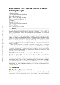 Asynchronous Fault-Tolerant Distributed Proper Coloring of Graphs
