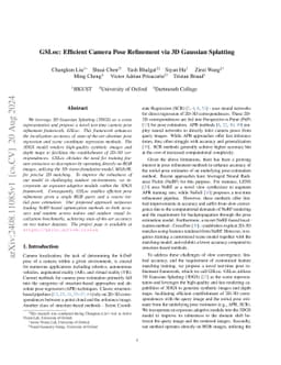 GS-CPR: Efficient Camera Pose Refinement via 3D Gaussian Splatting