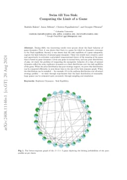 Swim till You Sink: Computing the Limit of a Game