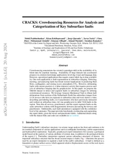 CRACKS: Crowdsourcing Resources for Analysis and Categorization of Key
  Subsurface faults