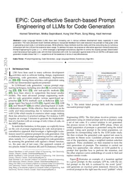 EPiC: Cost-effective Search-based Prompt Engineering of LLMs for Code
  Generation