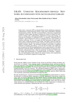 UKAN: Unbound Kolmogorov-Arnold Network Accompanied with Accelerated
  Library