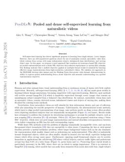 PooDLe: Pooled and dense self-supervised learning from naturalistic videos