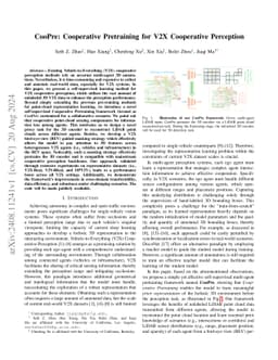 CooPre: Cooperative Pretraining for V2X Cooperative Perception