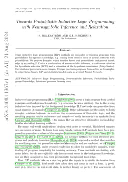 Towards Probabilistic Inductive Logic Programming with Neurosymbolic
  Inference and Relaxation