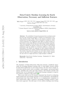 Data-Centric Machine Learning for Earth Observation: Necessary and
  Sufficient Features