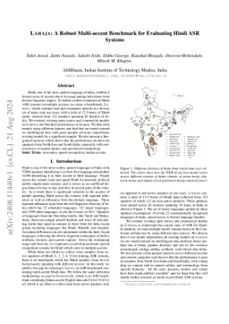 LAHAJA: A Robust Multi-accent Benchmark for Evaluating Hindi ASR Systems