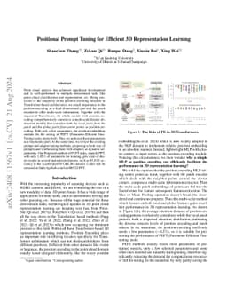 Positional Prompt Tuning for Efficient 3D Representation Learning