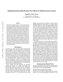 Optimizing Interpretable Decision Tree Policies for Reinforcement
  Learning