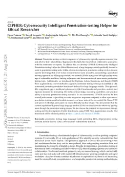CIPHER: Cybersecurity Intelligent Penetration-testing Helper for Ethical
  Researcher