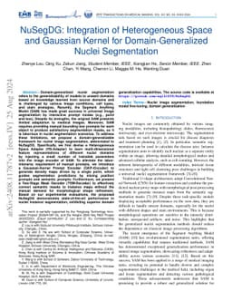 NuSegDG: Integration of Heterogeneous Space and Gaussian Kernel for
  Domain-Generalized Nuclei Segmentation