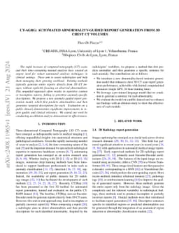 CT-AGRG: Automated Abnormality-Guided Report Generation from 3D Chest CT Volumes
