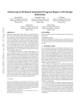 Enhancing Automated Program Repair with Solution Design