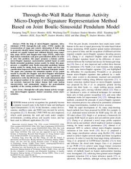 Through-the-Wall Radar Human Activity Micro-Doppler Signature
  Representation Method Based on Joint Boulic-Sinusoidal Pendulum Model