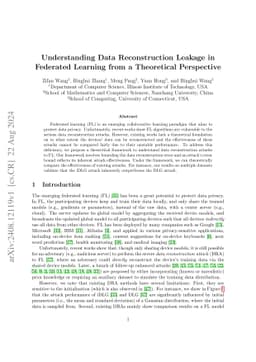 Understanding Data Reconstruction Leakage in Federated Learning from a
  Theoretical Perspective