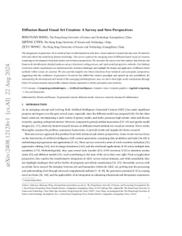 Diffusion-Based Visual Art Creation: A Survey and New Perspectives