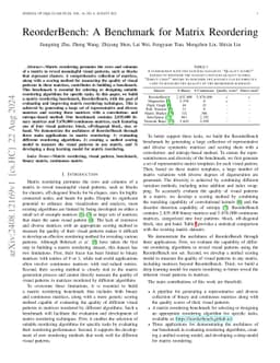 ReorderBench: A Benchmark for Matrix Reordering