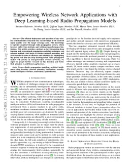 Empowering Wireless Network Applications with Deep Learning-based Radio
  Propagation Models
