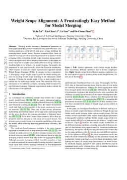 Weight Scope Alignment: A Frustratingly Easy Method for Model Merging