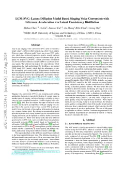 LCM-SVC: Latent Diffusion Model Based Singing Voice Conversion with
  Inference Acceleration via Latent Consistency Distillation