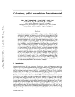 Cell-ontology guided transcriptome foundation model