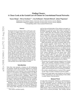 Finding Closure: A Closer Look at the Gestalt Law of Closure in
  Convolutional Neural Networks