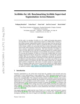 Scribbles for All: Benchmarking Scribble Supervised Segmentation Across
  Datasets