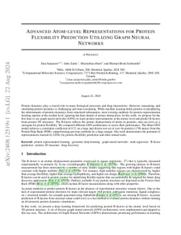 Advanced atom-level representations for protein flexibility prediction
  utilizing graph neural networks