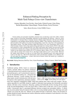 Enhanced Parking Perception by Multi-Task Fisheye Cross-view
  Transformers