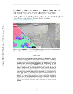 ND-SDF: Learning Normal Deflection Fields for High-Fidelity Indoor Reconstruction
