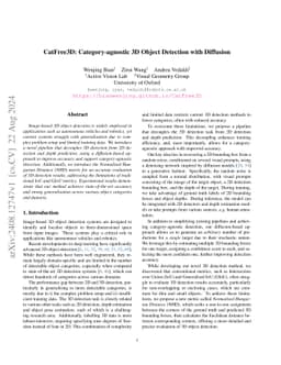 CatFree3D: Category-agnostic 3D Object Detection with Diffusion
