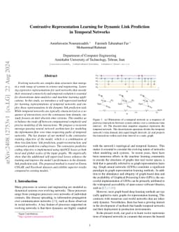 Contrastive Representation Learning for Dynamic Link Prediction in
  Temporal Networks