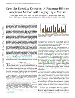 Open-Set Deepfake Detection: A Parameter-Efficient Adaptation Method
  with Forgery Style Mixture
