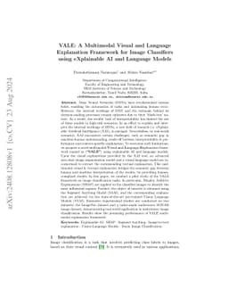 VALE: A Multimodal Visual and Language Explanation Framework for Image
  Classifiers using eXplainable AI and Language Models