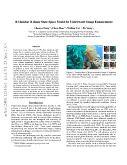 O-Mamba: O-shape State-Space Model for Underwater Image Enhancement