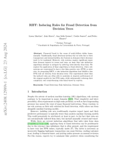 RIFF: Inducing Rules for Fraud Detection from Decision Trees