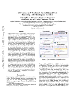 CRUXEval-X: A Benchmark for Multilingual Code Reasoning, Understanding
  and Execution