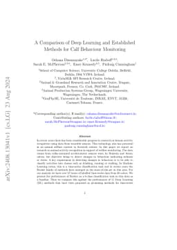 A Comparison of Deep Learning and Established Methods for Calf Behaviour
  Monitoring