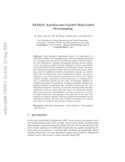AEMLO: AutoEncoder-Guided Multi-Label Oversampling