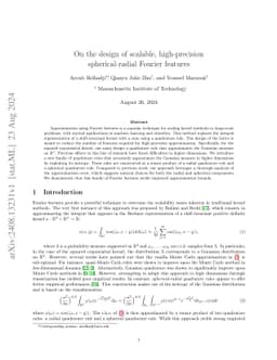 On the design of scalable, high-precision spherical-radial Fourier
  features