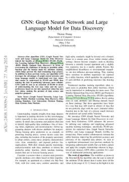 GNN: Graph Neural Network and Large Language Model for Data Discovery