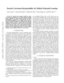 Towards Case-based Interpretability for Medical Federated Learning