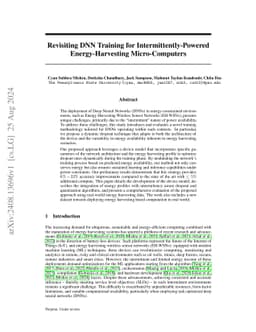 Revisiting DNN Training for Intermittently-Powered Energy-Harvesting Micro-Computers