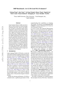 DHP Benchmark: Are LLMs Good NLG Evaluators?