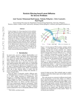 Particle-Filtering-based Latent Diffusion for Inverse Problems