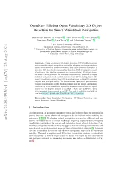 OpenNav: Efficient Open Vocabulary 3D Object Detection for Smart
  Wheelchair Navigation