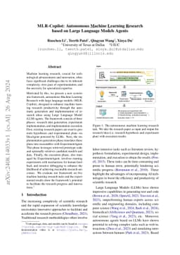MLR-Copilot: Autonomous Machine Learning Research based on Large
  Language Models Agents