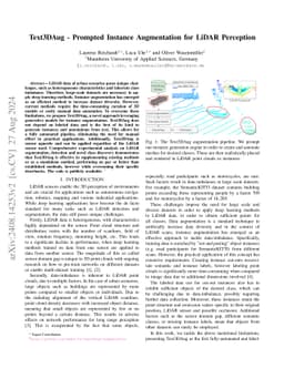 Text3DAug -- Prompted Instance Augmentation for LiDAR Perception
