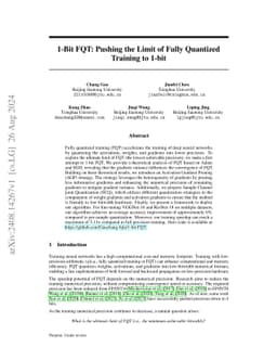 1-Bit FQT: Pushing the Limit of Fully Quantized Training to 1-bit